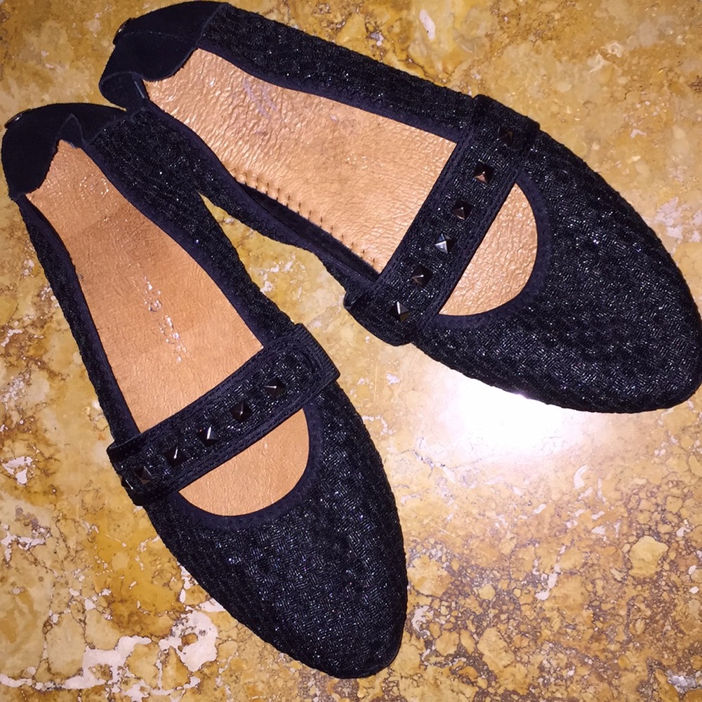 Bernie Mev pointed toe padded sparkly studded